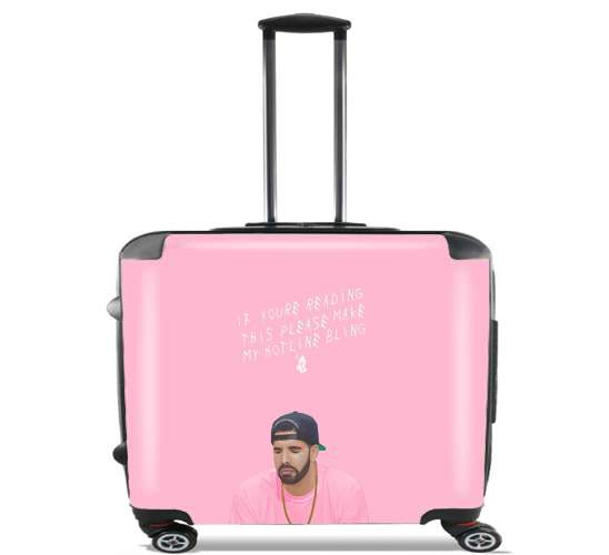  Drake Bling Bling for Wheeled bag cabin luggage suitcase trolley 17" laptop