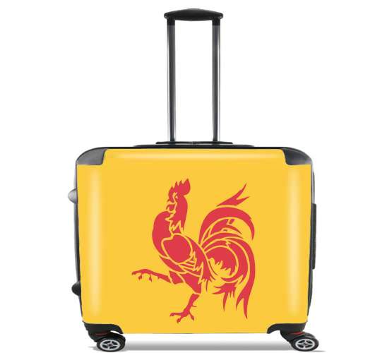  Drapeau de la Wallonie for Wheeled bag cabin luggage suitcase trolley 17" laptop