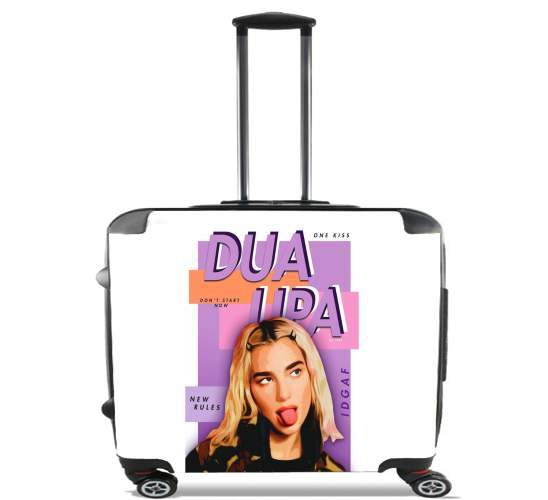  Dua Lipa new rules for Wheeled bag cabin luggage suitcase trolley 17" laptop