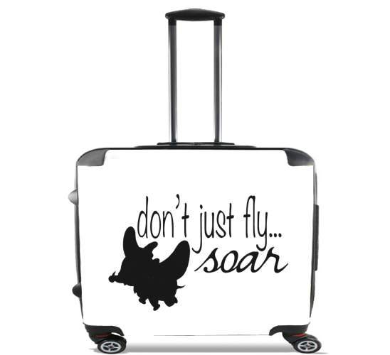  Dumbo - Ne pas voler juste Soar for Wheeled bag cabin luggage suitcase trolley 17" laptop