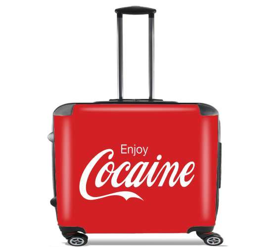  Enjoy Cocaine for Wheeled bag cabin luggage suitcase trolley 17" laptop