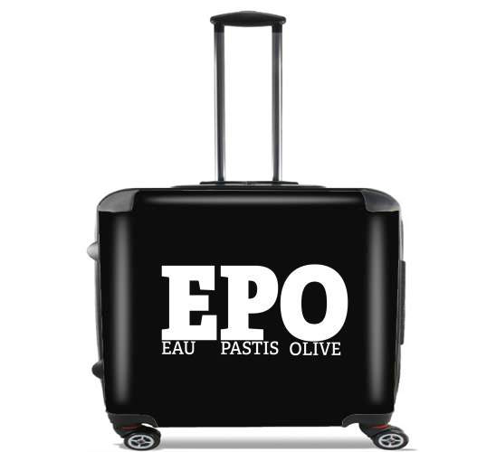  EPO Eau Pastis Olive for Wheeled bag cabin luggage suitcase trolley 17" laptop