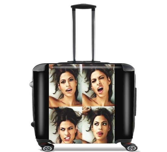  Eva mendes collage for Wheeled bag cabin luggage suitcase trolley 17" laptop