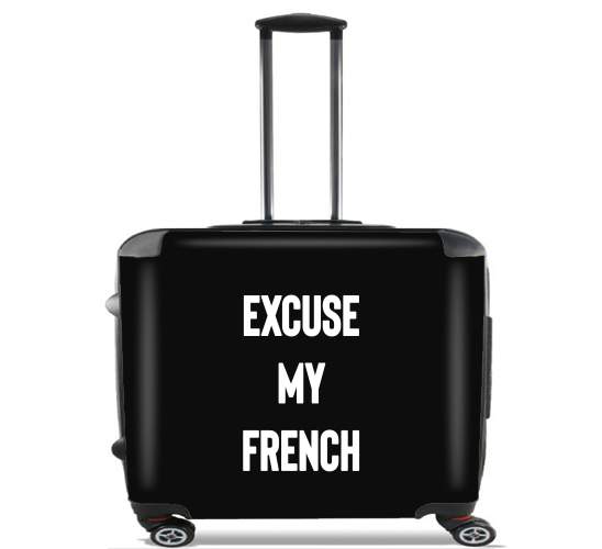  Excuse my french for Wheeled bag cabin luggage suitcase trolley 17" laptop