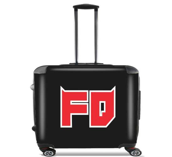 Wheeled bag cabin luggage suitcase trolley 17" laptop for Fabio Quartararo The Evil