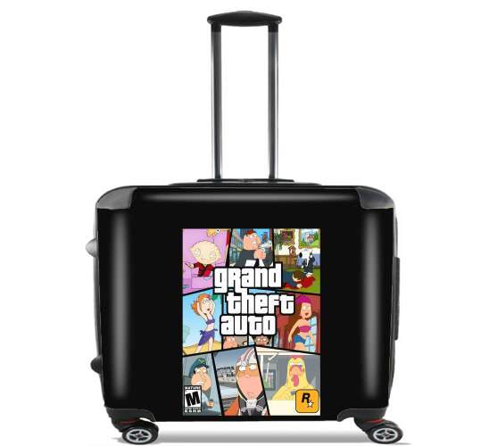  Family Guy mashup GTA for Wheeled bag cabin luggage suitcase trolley 17" laptop