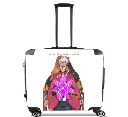  Fate Stay Night Archer for Wheeled bag cabin luggage suitcase trolley 17" laptop