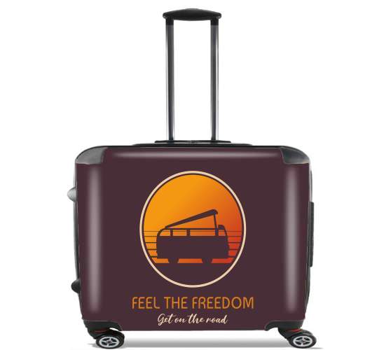  Feel The freedom on the road for Wheeled bag cabin luggage suitcase trolley 17" laptop