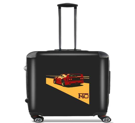  Ferrari F40 Art Fan for Wheeled bag cabin luggage suitcase trolley 17" laptop