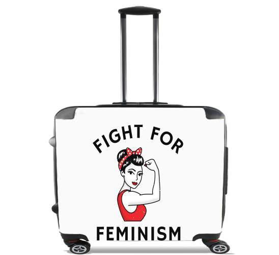 Fight for feminism for Wheeled bag cabin luggage suitcase trolley 17" laptop