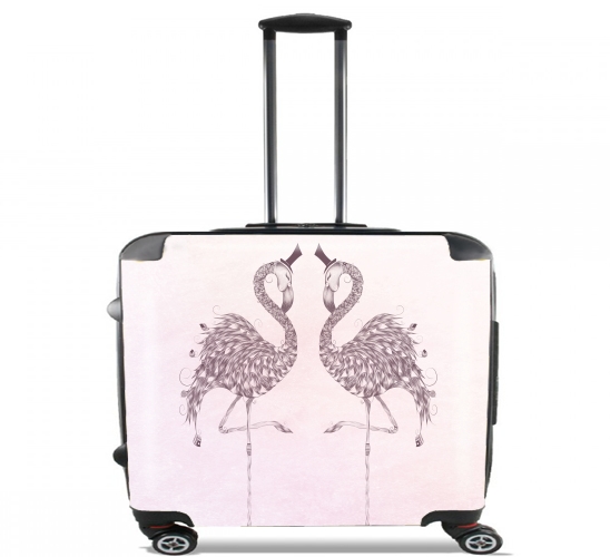  Flamingo for Wheeled bag cabin luggage suitcase trolley 17" laptop