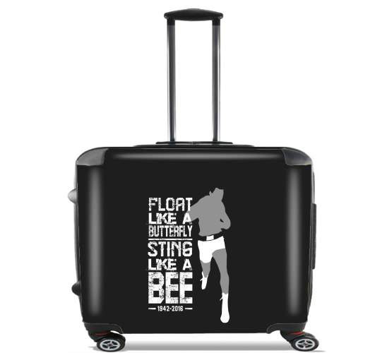  Float like a butterfly Sting like a bee for Wheeled bag cabin luggage suitcase trolley 17" laptop