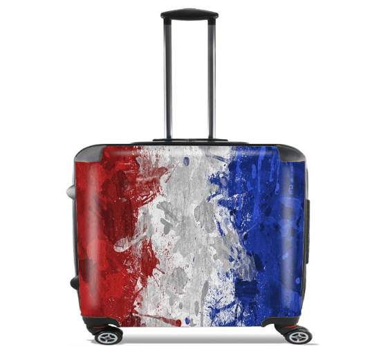 Wheeled bag cabin luggage suitcase trolley 17" laptop for France 2018 Champion Du Monde
