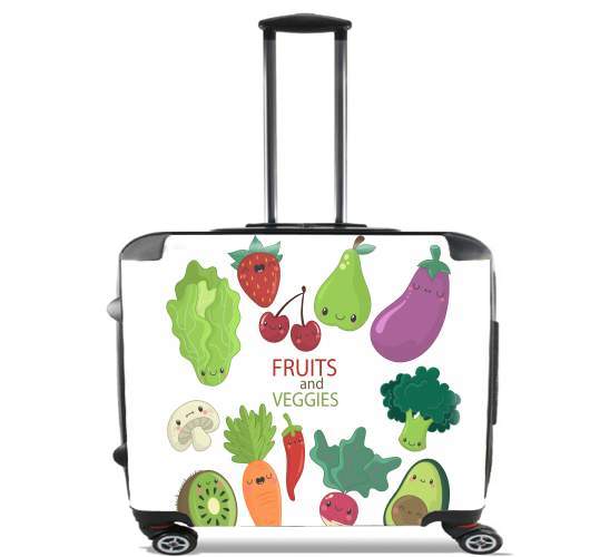  Fruits and veggies for Wheeled bag cabin luggage suitcase trolley 17" laptop