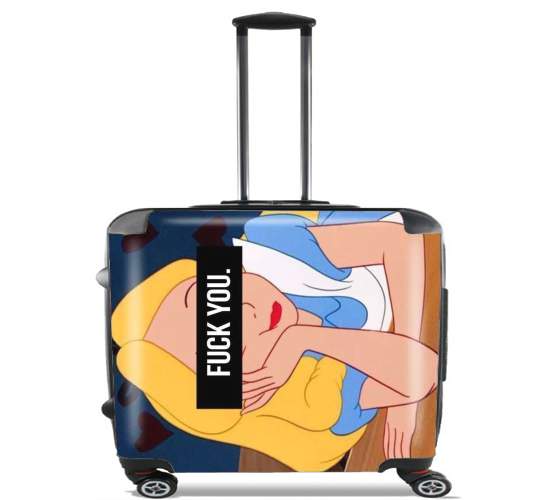  Fuck You Alice for Wheeled bag cabin luggage suitcase trolley 17" laptop
