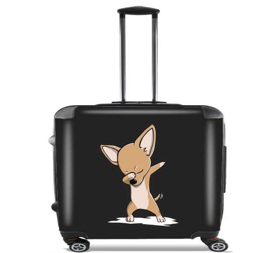  Funny Dabbing Chihuahua for Wheeled bag cabin luggage suitcase trolley 17" laptop