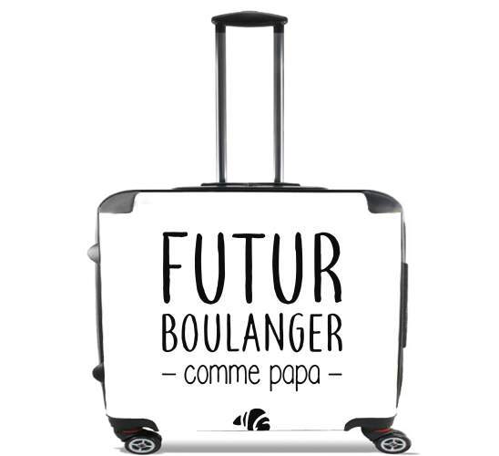  Futur boulanger comme papa for Wheeled bag cabin luggage suitcase trolley 17" laptop