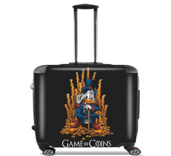  Game Of coins Picsou Mashup for Wheeled bag cabin luggage suitcase trolley 17" laptop