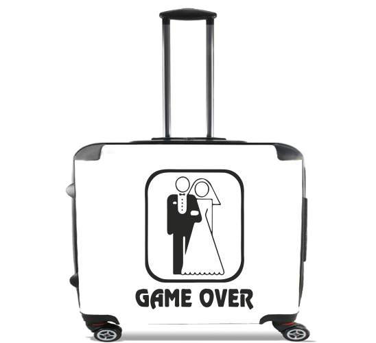  Game OVER Wedding for Wheeled bag cabin luggage suitcase trolley 17" laptop
