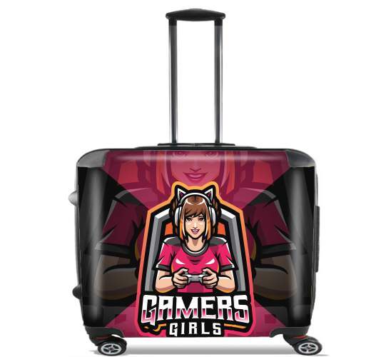  Gamers Girls for Wheeled bag cabin luggage suitcase trolley 17" laptop