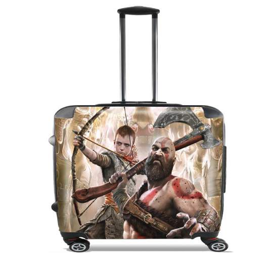  God Of war for Wheeled bag cabin luggage suitcase trolley 17" laptop