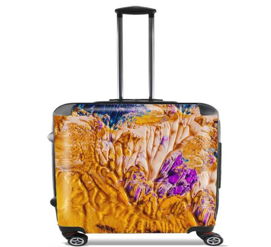  Gold and Purple Paint for Wheeled bag cabin luggage suitcase trolley 17" laptop