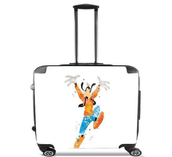  Goofy Art Watercolor for Wheeled bag cabin luggage suitcase trolley 17" laptop
