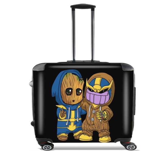  Groot x Thanos for Wheeled bag cabin luggage suitcase trolley 17" laptop