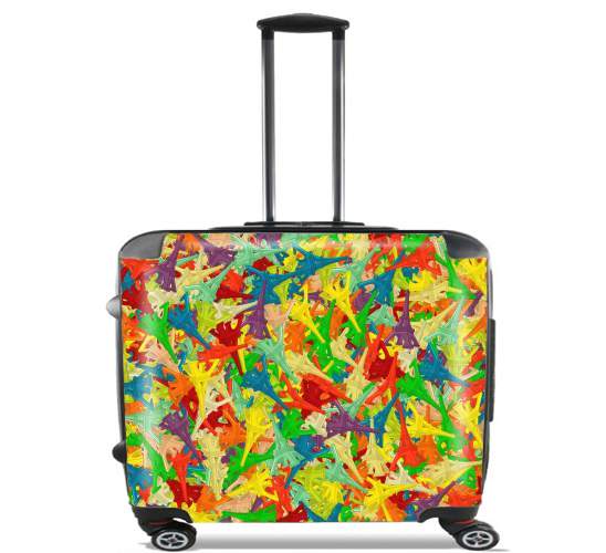  Gummy Eiffel for Wheeled bag cabin luggage suitcase trolley 17" laptop