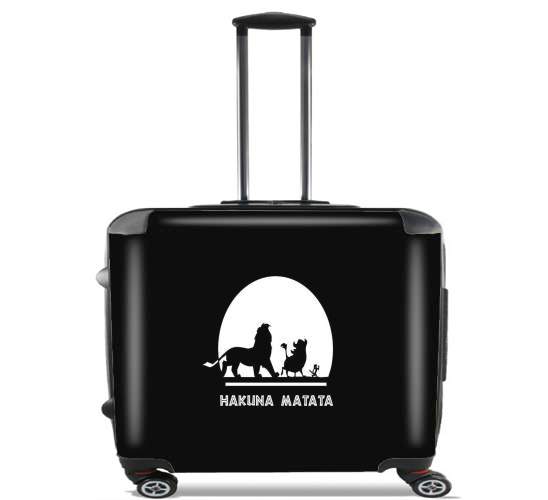  Hakuna Matata Elegance for Wheeled bag cabin luggage suitcase trolley 17" laptop