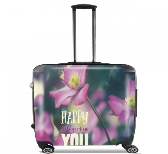  Happy Looks Good on You for Wheeled bag cabin luggage suitcase trolley 17" laptop