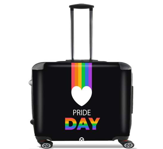  Happy pride day for Wheeled bag cabin luggage suitcase trolley 17" laptop