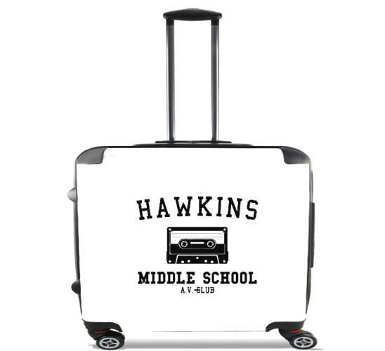  Hawkins Middle School AV Club K7 for Wheeled bag cabin luggage suitcase trolley 17" laptop