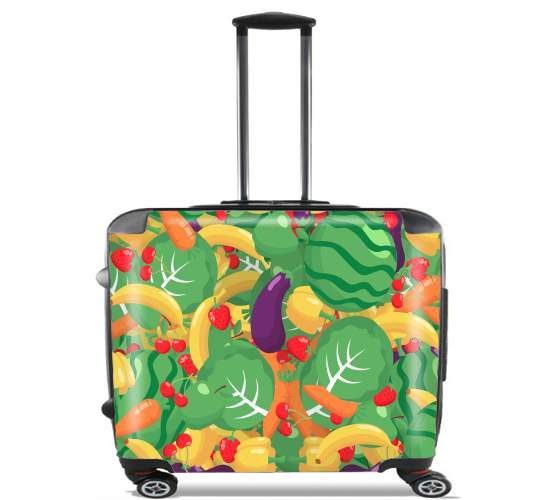  Healthy Food: Fruits and Vegetables V2 for Wheeled bag cabin luggage suitcase trolley 17" laptop