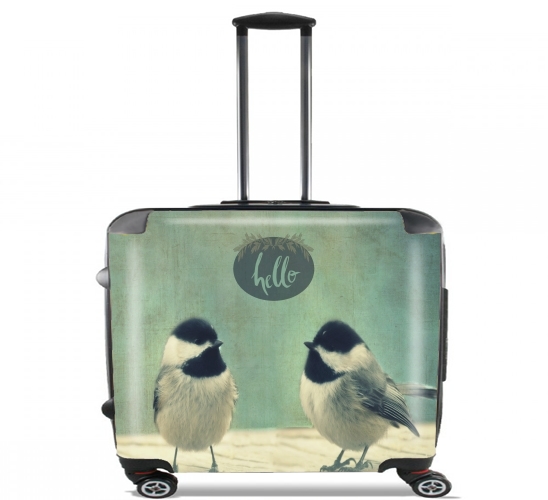 Wheeled bag cabin luggage suitcase trolley 17" laptop for Hello Birds