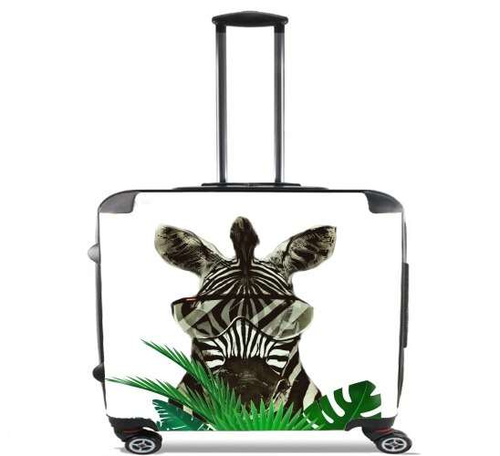  Hipster Zebra Style for Wheeled bag cabin luggage suitcase trolley 17" laptop
