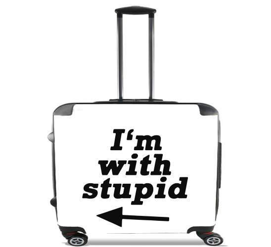  I am with Stupid South Park for Wheeled bag cabin luggage suitcase trolley 17" laptop