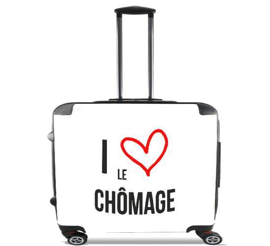  I love chomage for Wheeled bag cabin luggage suitcase trolley 17" laptop