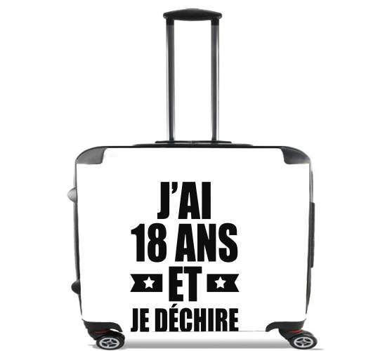  Jai 18 ans et je dechire for Wheeled bag cabin luggage suitcase trolley 17" laptop