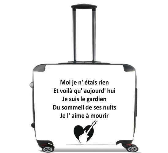  Je laime a mourir Lyrics for Wheeled bag cabin luggage suitcase trolley 17" laptop