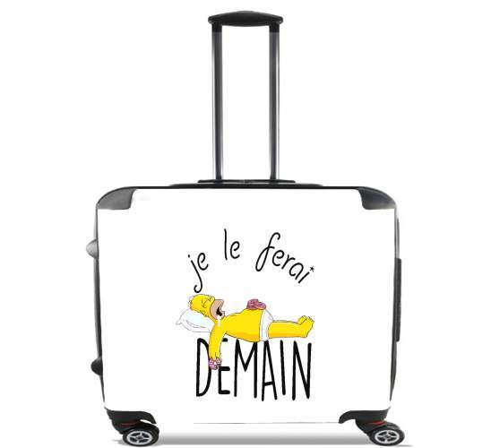  Je le ferai demain Homer Donuts for Wheeled bag cabin luggage suitcase trolley 17" laptop