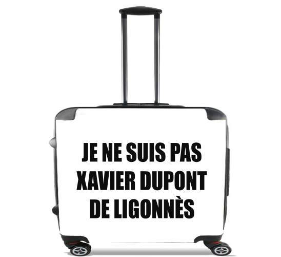  Je ne suis pas Xavier Dupont De Ligonnes Criminel for Wheeled bag cabin luggage suitcase trolley 17" laptop