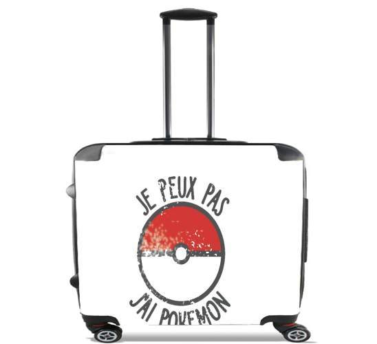  Je peux pas j ai Pokemon for Wheeled bag cabin luggage suitcase trolley 17" laptop