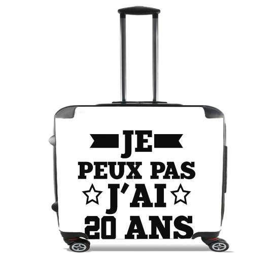  Je peux pas jai 20 ans for Wheeled bag cabin luggage suitcase trolley 17" laptop