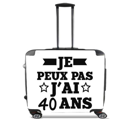  Je peux pas jai 40 ans for Wheeled bag cabin luggage suitcase trolley 17" laptop