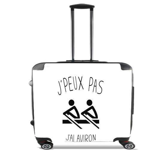  Je peux pas jai Aviron for Wheeled bag cabin luggage suitcase trolley 17" laptop