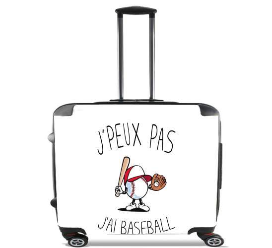  Je peux pas j'ai Baseball for Wheeled bag cabin luggage suitcase trolley 17" laptop