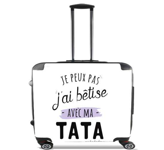  Je peux pas jai betise avec TATA for Wheeled bag cabin luggage suitcase trolley 17" laptop