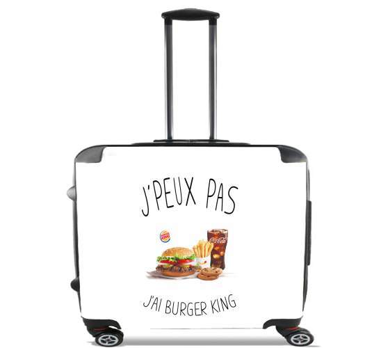  Je peux pas jai Burger King for Wheeled bag cabin luggage suitcase trolley 17" laptop