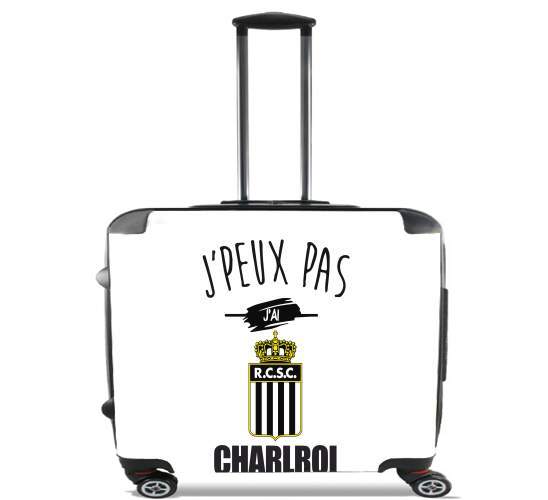  Je peux pas jai charleroi Belgique for Wheeled bag cabin luggage suitcase trolley 17" laptop